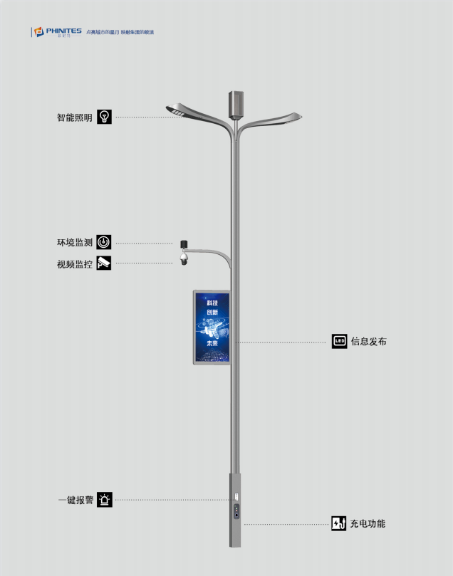 菲尼特智慧路灯杆